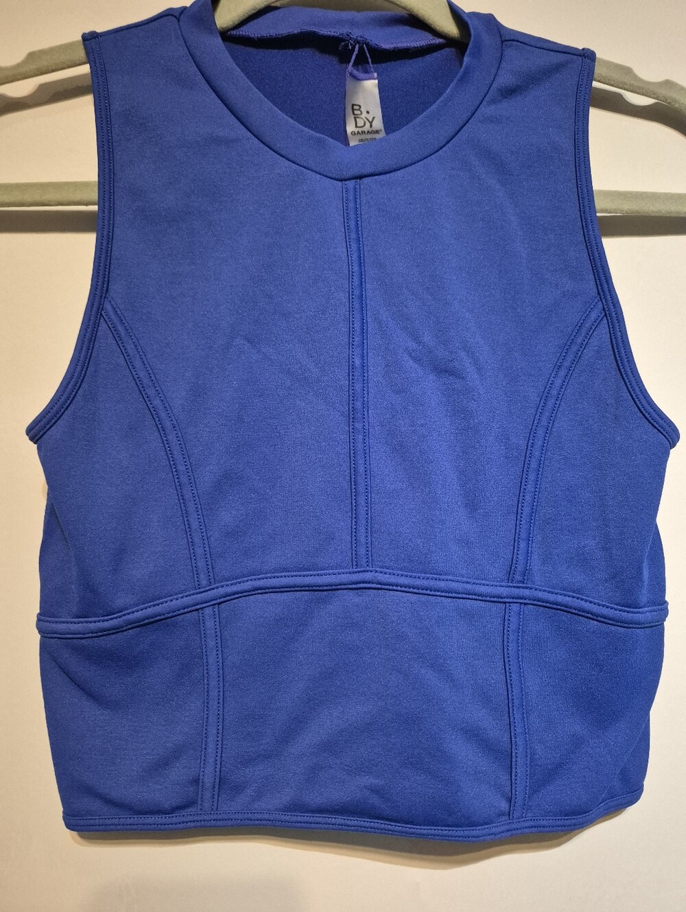 Garage Royal Blue Structured Tank Crop Top